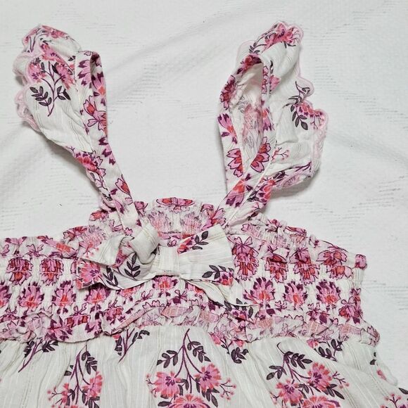 Haute Hippie Floral Layered Ruffle Dress Toddler 2T Sleeveless Lined EUC - Picture 7 of 7